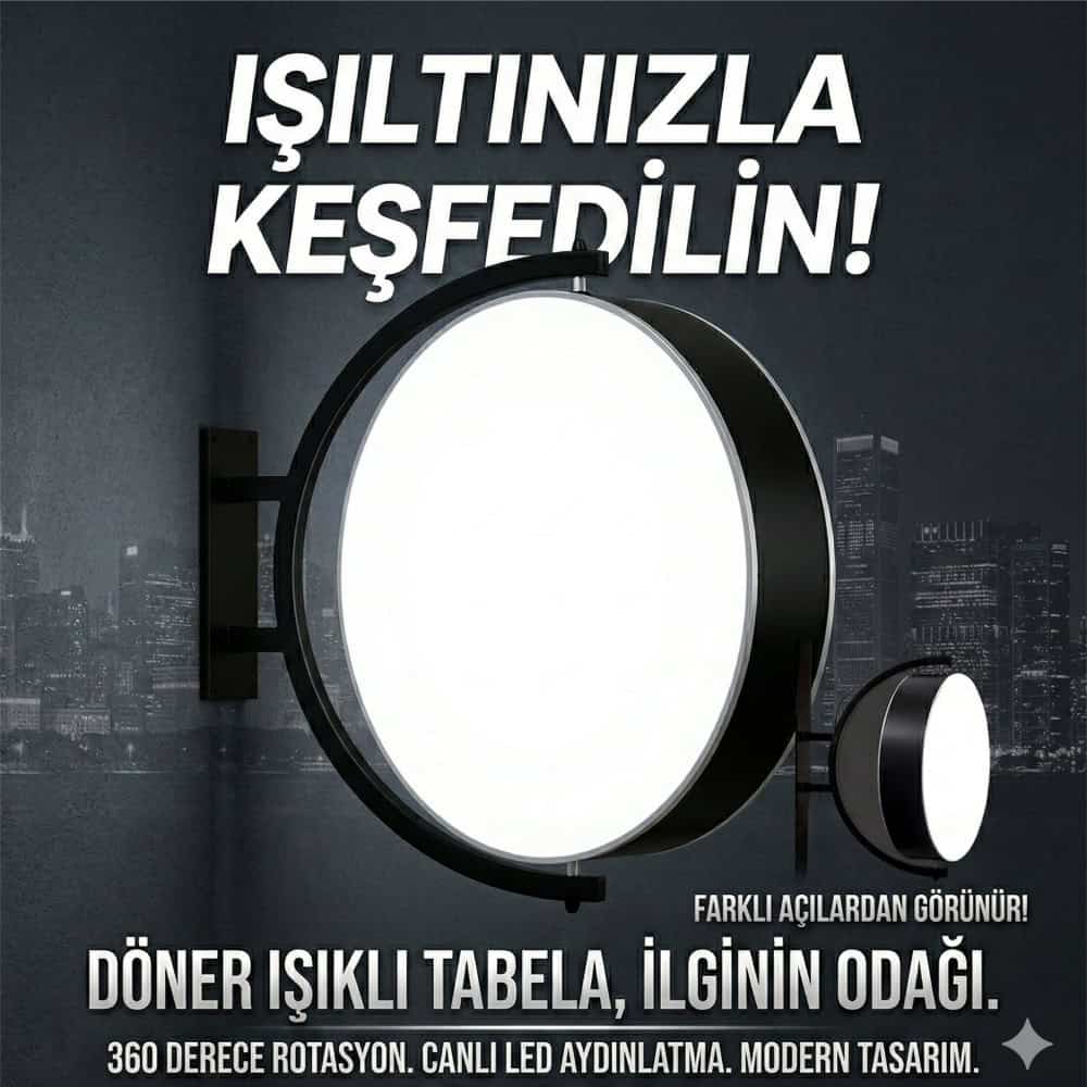 Dönen Işıklı Fener Tabela